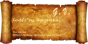 Godány Veronika névjegykártya